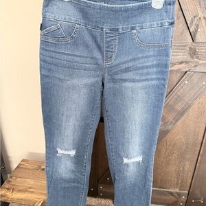 Rock & Republic Distressed Blue Jeggings